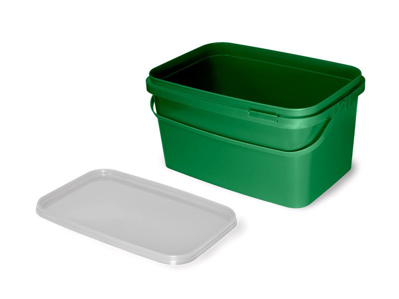 20163cfd1f0e982c0bae6105f7c66049 Galeata dreptunghiulara Delphin Verde 5L - imagine 2