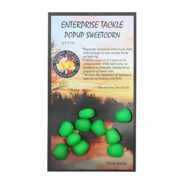 popup sweetcorn fluoro green 10buc 569 1 1586201941 Porumb Artificial Flotant Enterprise Tackle Pop-Up Sweetcorn - imagine 12