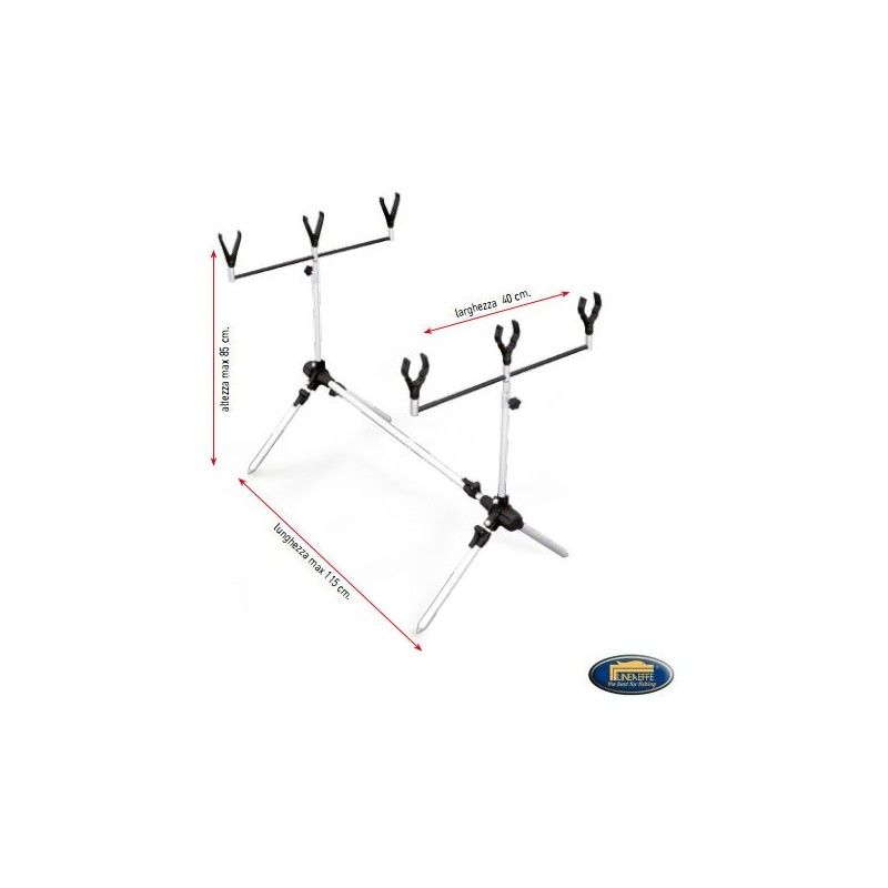 rod pod lineaeffe crap aluminiu 3 posturi Rod Pod Lineaeffe Crap Aluminiu 3 Posturi