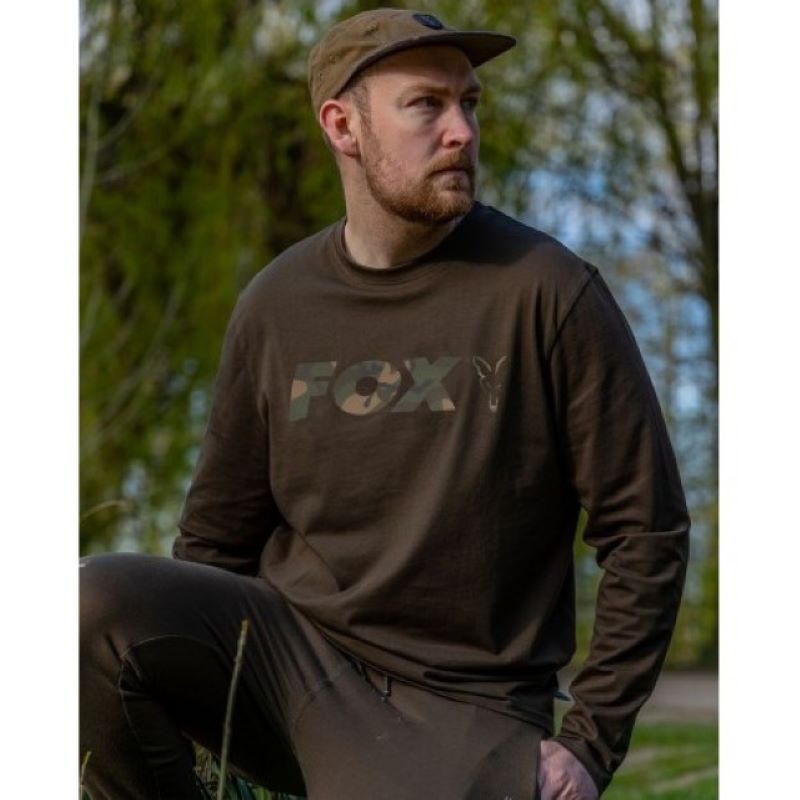 Bluza Fox Raglan Long Sleeve Khaki Camo - imagine 3