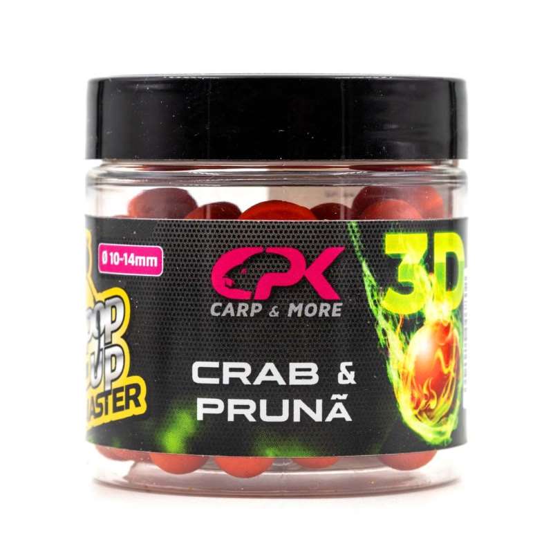 popup 3d crab pruna Pop Up de carlig CPK 3D Range 10/14mm