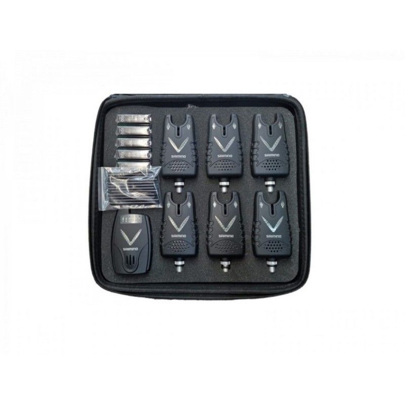 set de avertizoare senzori pescuit saimino 6 1 tli34 Set Avertizori+Statie Saimino TLI-34 (6+1)