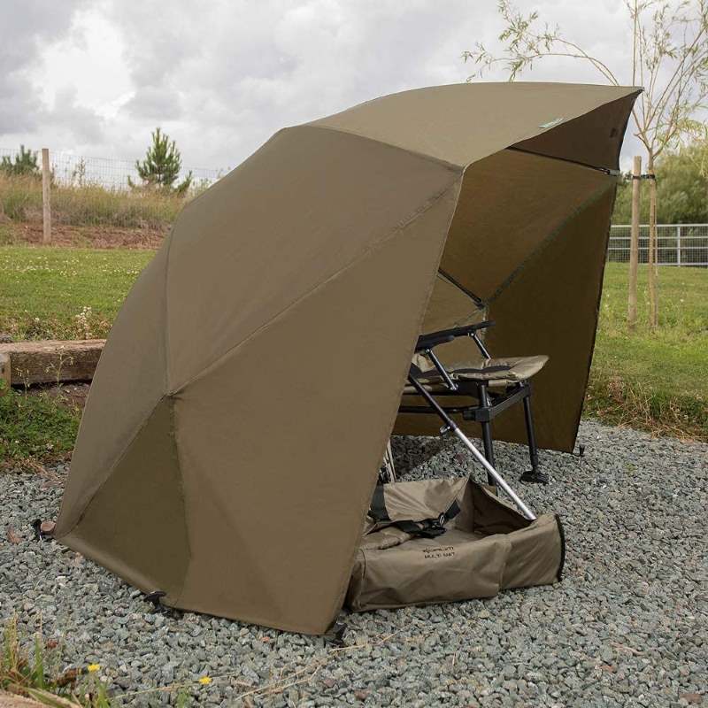 umbrela tip cort korum graphite brolly shelter 50inch 2 Umbrela Tip Cort Korum Graphite Brolly Shelter - imagine 3