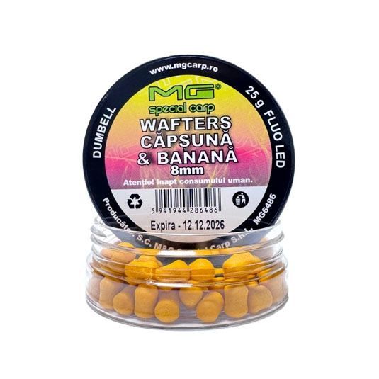 wafters mg special carp dumbell capsuna banana led 8mm 25g MG Wafters Dumblell Led 8mm/25gr