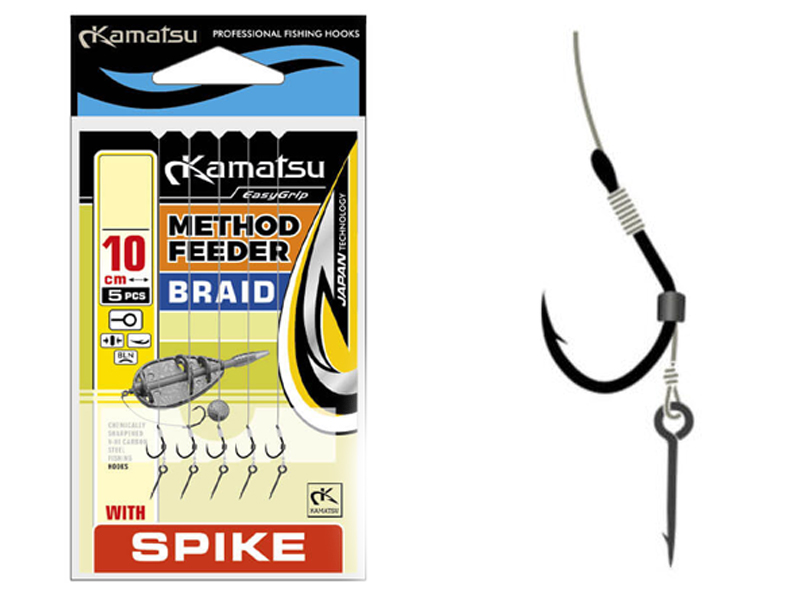 carlige legate kamatsu method feeder chinu tied hooks with spike 1753272090 1 Carlige Legate Kamatsu Rig Method Feeder Pe Spin Chinu Fir Textil | Nr.12