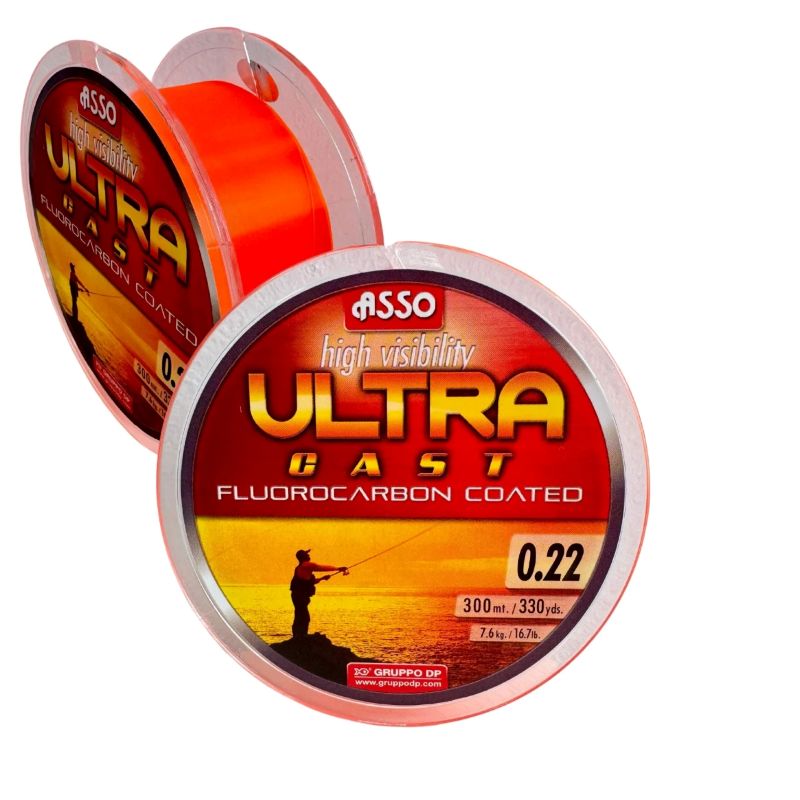 fir asso ultra cast 0 20mm 6 50kg 300m orange24540 Asso Ultra Cast Orange Fluo 300m