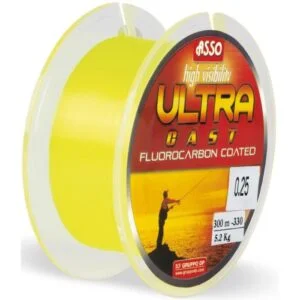 fir monofilament asso ultra cast galben fluo 300m